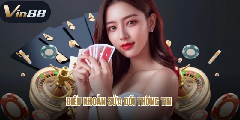 Điều khoản sửa đổi thông tin 